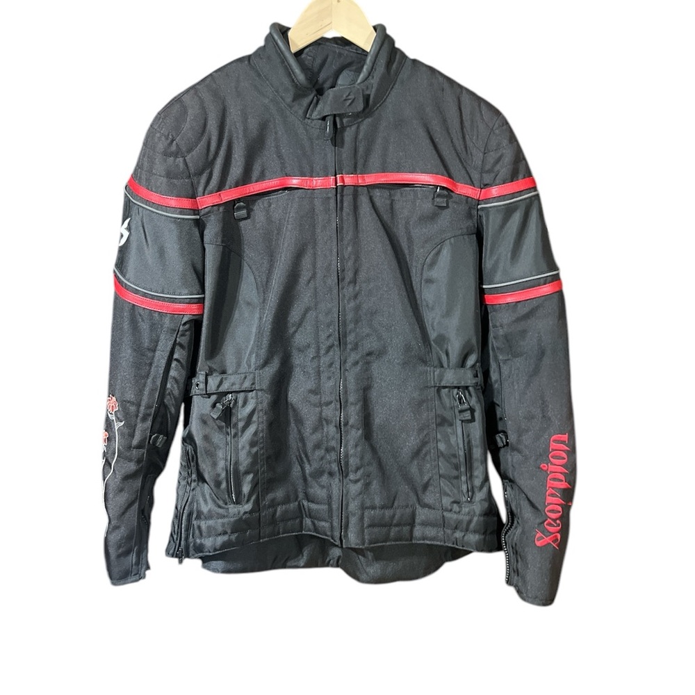 Women’s or Men’s Black and Red Scorpion EXO Motorcycle Jacket